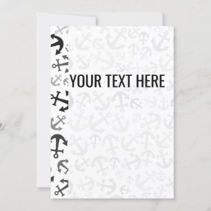 Anúncio Anunciamento do Padrão de Âncora Marinha Preta