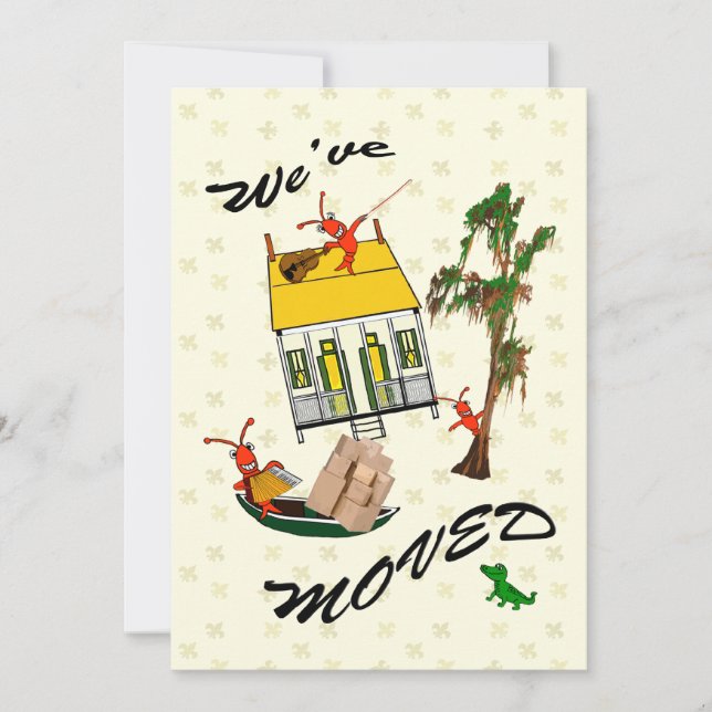 Anúncio Anunciamentos Movendo-se Crawfish Cajun (Frente)