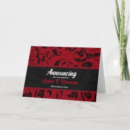 Anúncio Anunciando o Red Damask do parceiro comercial