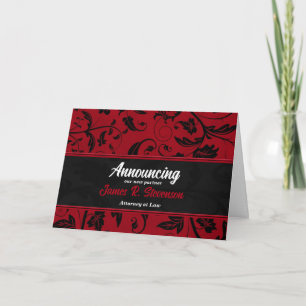 Anúncio Anunciando o Red Damask do parceiro comercial