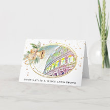 *~* AP20 Itália Buon Natale Anno Nuovo Card