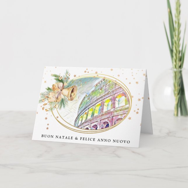 Anúncio *~* AP20 Itália Italiano Buon Natale Anno Nuovo Ca (Frente)