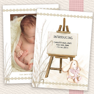 Anúncio Apresentando Easel Baby Girl Boho Birth