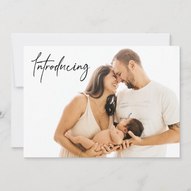 Anúncio Apresentando fotos de recém-nascidos personalizada (Frente)