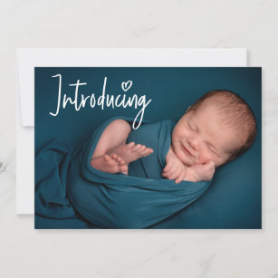 Anúncio Apresentando Handlettering Custom Baby Boy Photo P