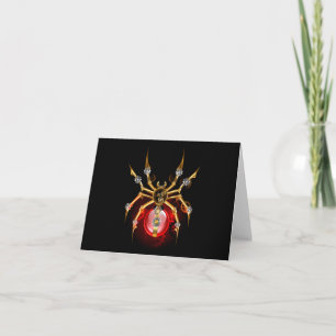 Anúncio Aranha steampunk em preto