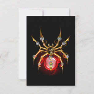 Anúncio Aranha steampunk em preto
