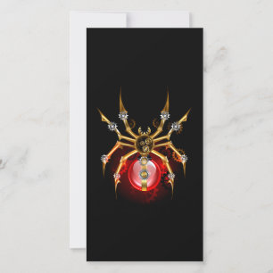 Anúncio Aranha steampunk em preto
