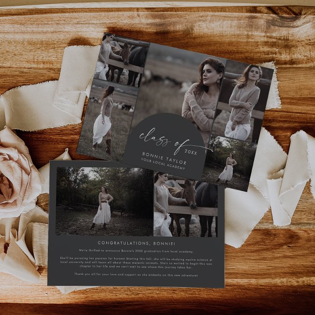 Anúncio Arco | Classe de Cinzas de 2024 Multi-Photo Gradua (Criador carregado)