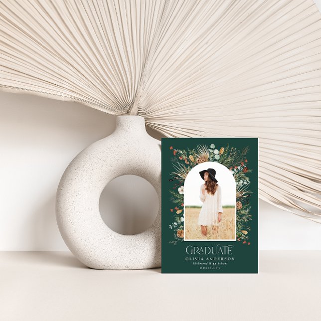 Anúncio Arco de graduado 1 foto botânico moderno natural (Criador carregado)