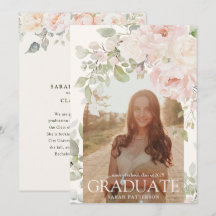 Arco Floral Rosa Elegante Foto Graduação 