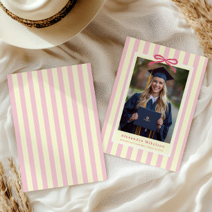 Anúncio Arco Rosa Préppy para Fotos de Formatura