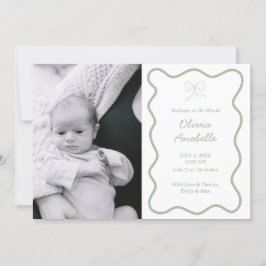 Anúncio Arco Verde de Sábio Personalizado Wavy Boho Collag