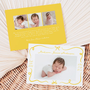 Anúncio Arcos Amarelos Desenhados À Mão 4 Foto Nascimento