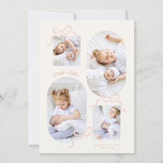 Anúncio arcos cor-de-rosa colagem 4 foto Bebê