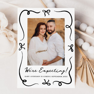 Anúncio Arcos Pretos Desenhados À Mão 2 Gravidez Fotográfi