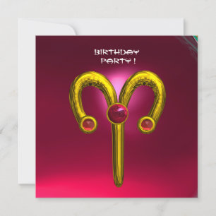 Anúncio ARIES RUBY, rosa vermelho brilhante