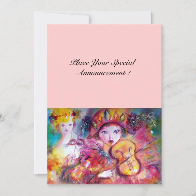 Anúncio ARLECCHINO E COLOMBINA /Venetian Mardi Gras (Frente)