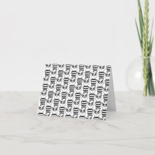 Anúncio Arte de Panda Preto e Branco Divertida