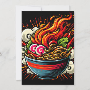 Anúncio Arte de Rua de Ramen Japonês Apimentado
