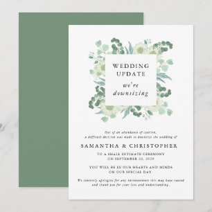 Anúncio Atualização da Redução do Casamento com Eucalipto