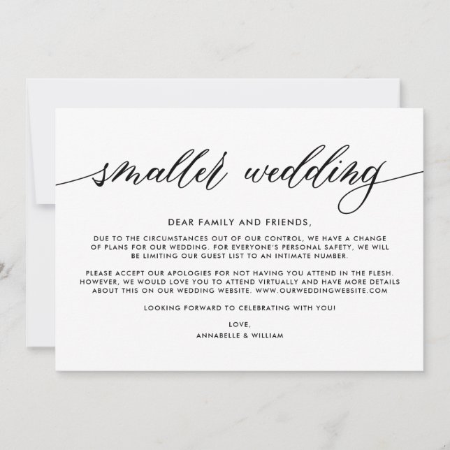 Anúncio Atualização de Casamento | Casamento Menor (Frente)