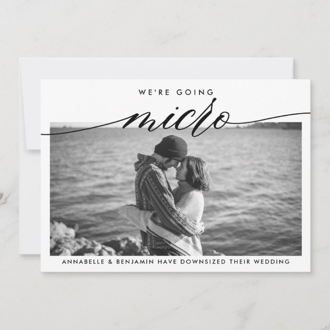 Anúncio Atualização de casamento | Estamos Indo Para A Mic (Frente)