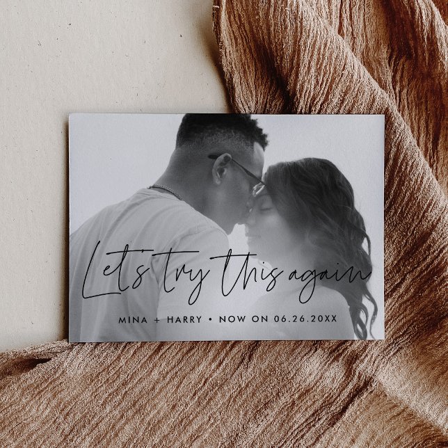 Anúncio Atualização de casamento Minimalista Vamos tentar  (Criador carregado)