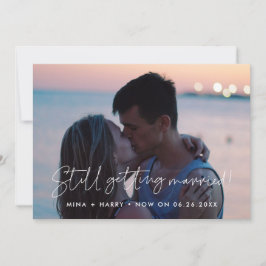 Anúncio Atualização do casamento minimalista ainda casando