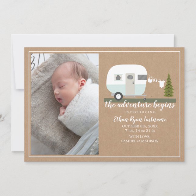 Anúncio Aventura Começa Azul Camper Bebê Nascimento (Frente)