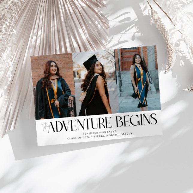 Anúncio Aventura Começa Foto Multi Branco (Criador carregado)