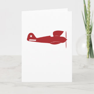 Anúncio Avião Vermelho Retro