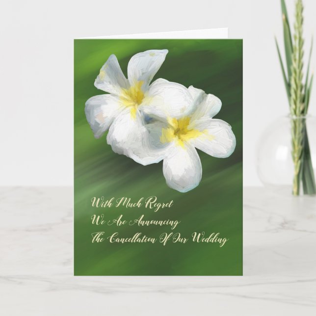 Anúncio Aviso de Cancelamento de Casamento - Carteira Fran (Frente)