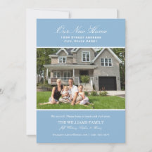 Azul Elegante Nossa Nova Fotografia Doméstica Move