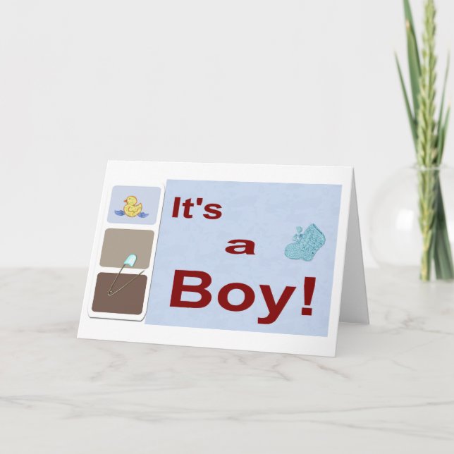Anúncio Baby Boy Announcement (Frente)