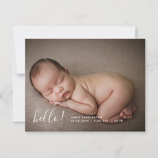 Anúncio Baby Photo Modern Birn 3 Foto (Frente)