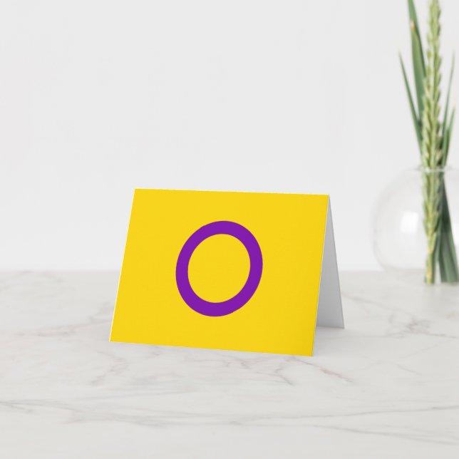 Anúncio Bandeira do Orgulho Intersexo (Frente)