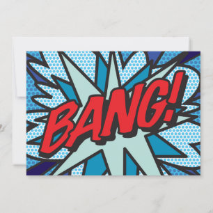 Anúncio BANG Bolha de Fala de Mensagem Diversão Retro