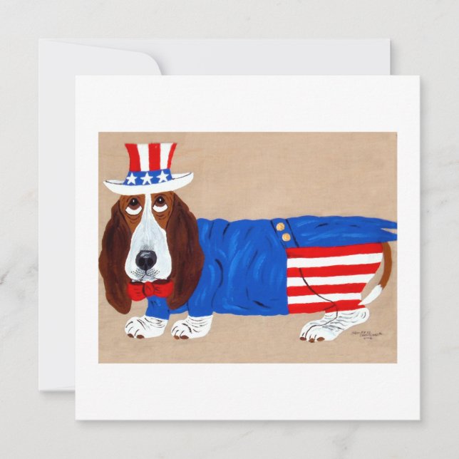 Anúncio Basset Hound Uncle Sam (Frente)