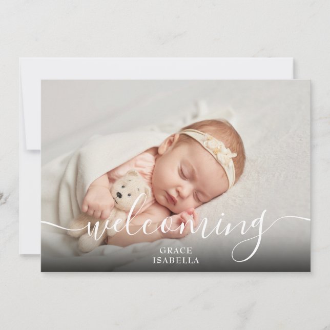 Anúncio Bebê-Bebê-Bebê-Bebê-Foto Rosa-Nascente (Frente)