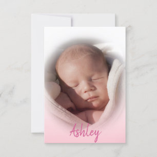Anúncio Bebê Nascimento Anunciante Rapariga Rosa   FOTO