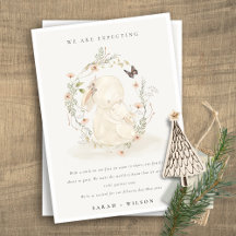 Bela Mãe Pastel Bunny Floral Wreath Bebê