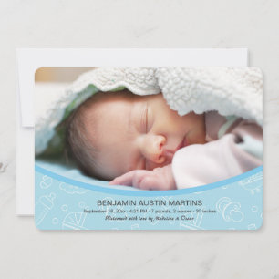 Anúncio bem-vindo do nascimento da foto do doce