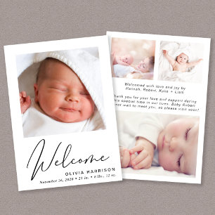 Anúncio Bem-vindos ao Bebê Collage