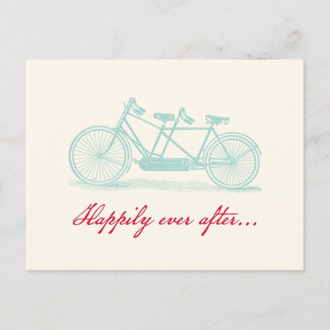 Anúncio Bicicleta Construída para Dois Cartão Postal de Sa (Frente)