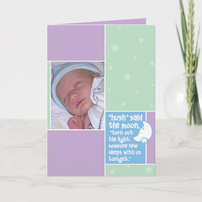 Anúncio Birth Announcement: Hush Said the Moon (Frente)