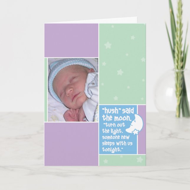 Anúncio Birth Announcement: Hush Said the Moon (Frente)