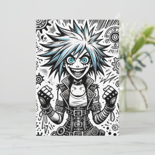 Anúncio blu_eye original de arte animada animada