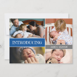 Anúncio Blue Apresentando segundo, bebê garoto Fotografia 