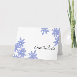 Anúncio Blue Daisies Wedding Save the Date